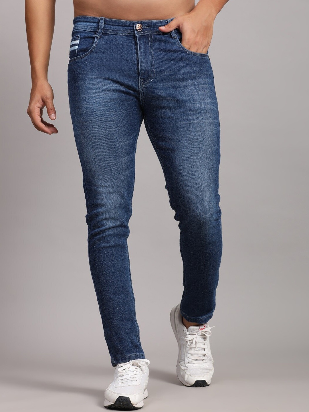 

MM-21 Men Jean Regular Fit Light Fade Jeans, Blue
