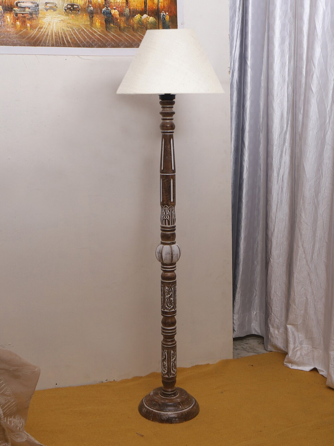 

Devansh White Wooden Floor Lamps