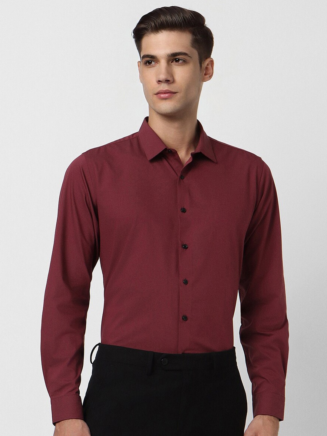 

Van Heusen Slim Fit Formal Shirt, Maroon