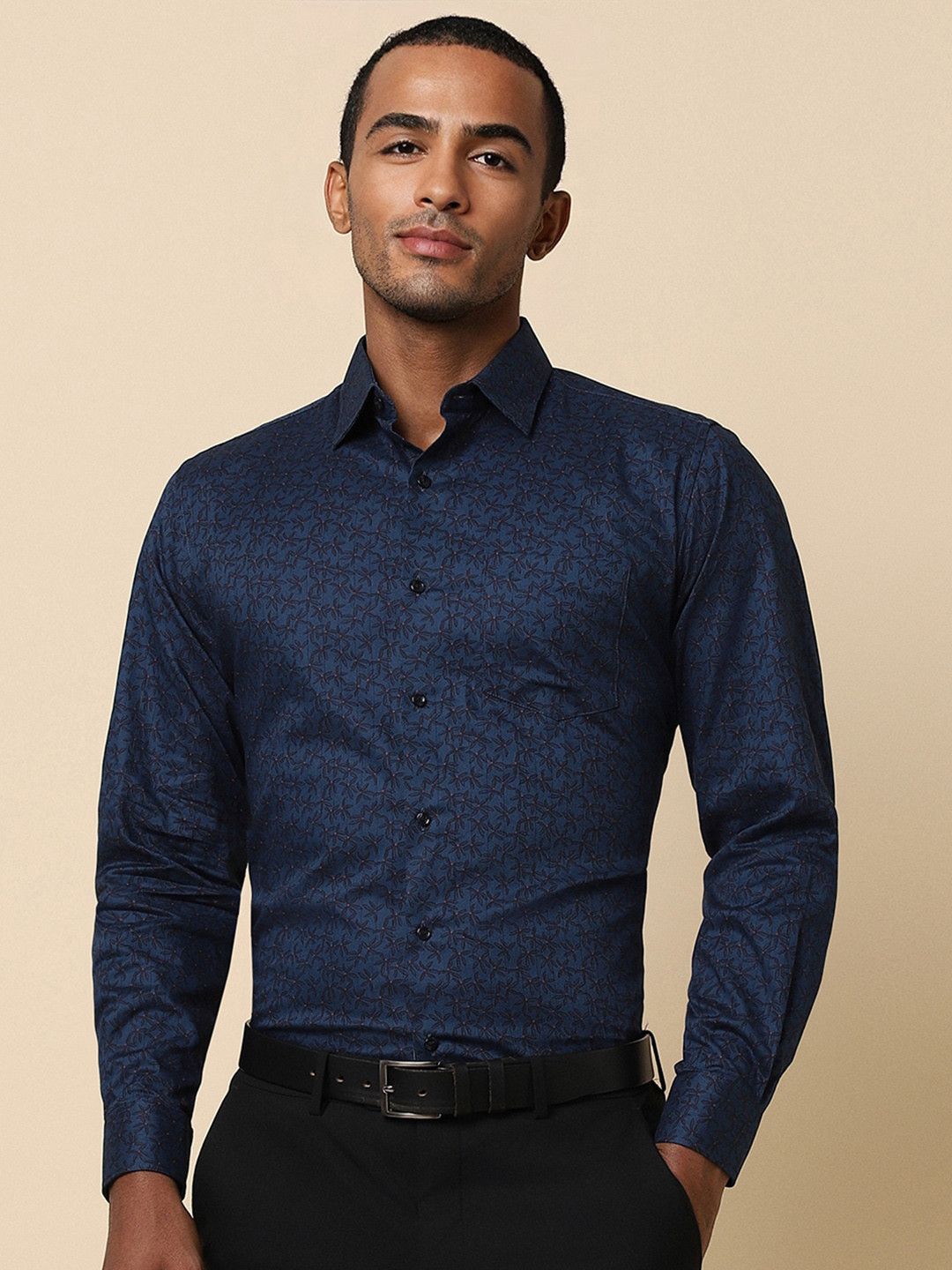

Van Heusen Floral Printed Formal Shirt, Blue