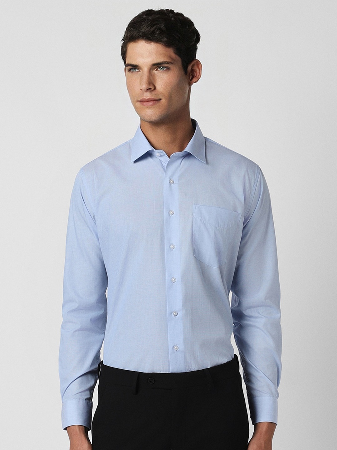 

Van Heusen Slim Fit Cotton Formal Shirt, Blue
