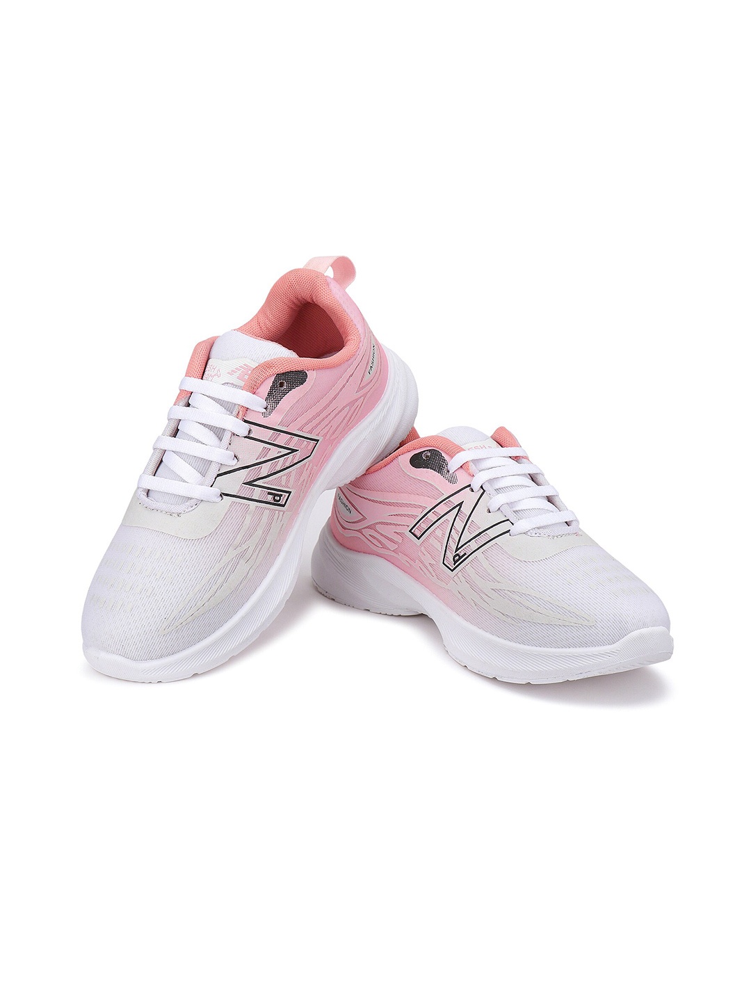 

CAMRO Women Printed Lace-Up Running Shoes, Pink
