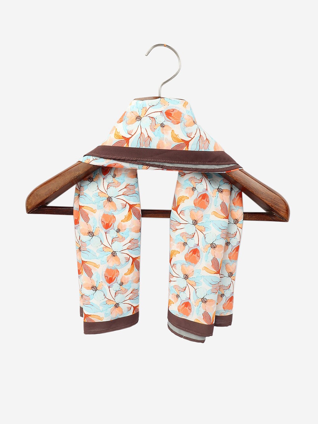 

Beau Design Women Floral Printed Scarf, Off white