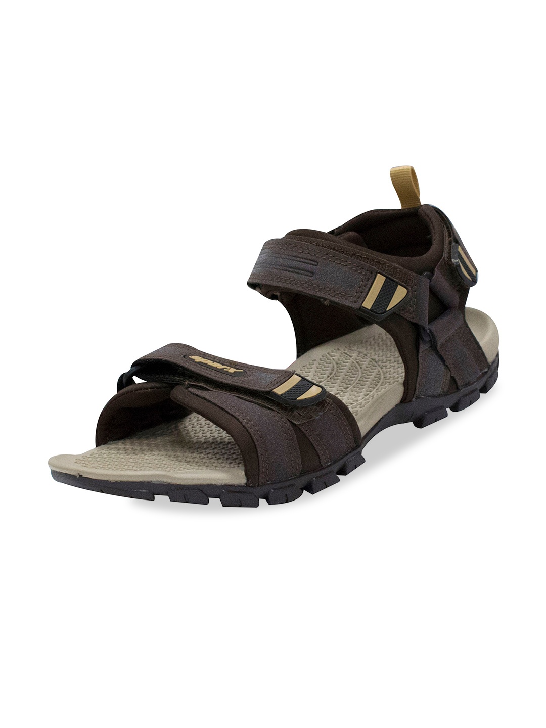 

Sparx Men Velcro Sports Sandals, Coffee brown