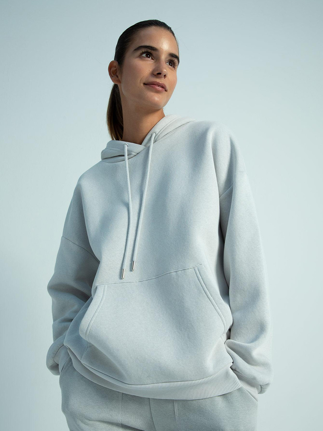 

DeFacto Hooded Pullover Sweatshirt, Blue