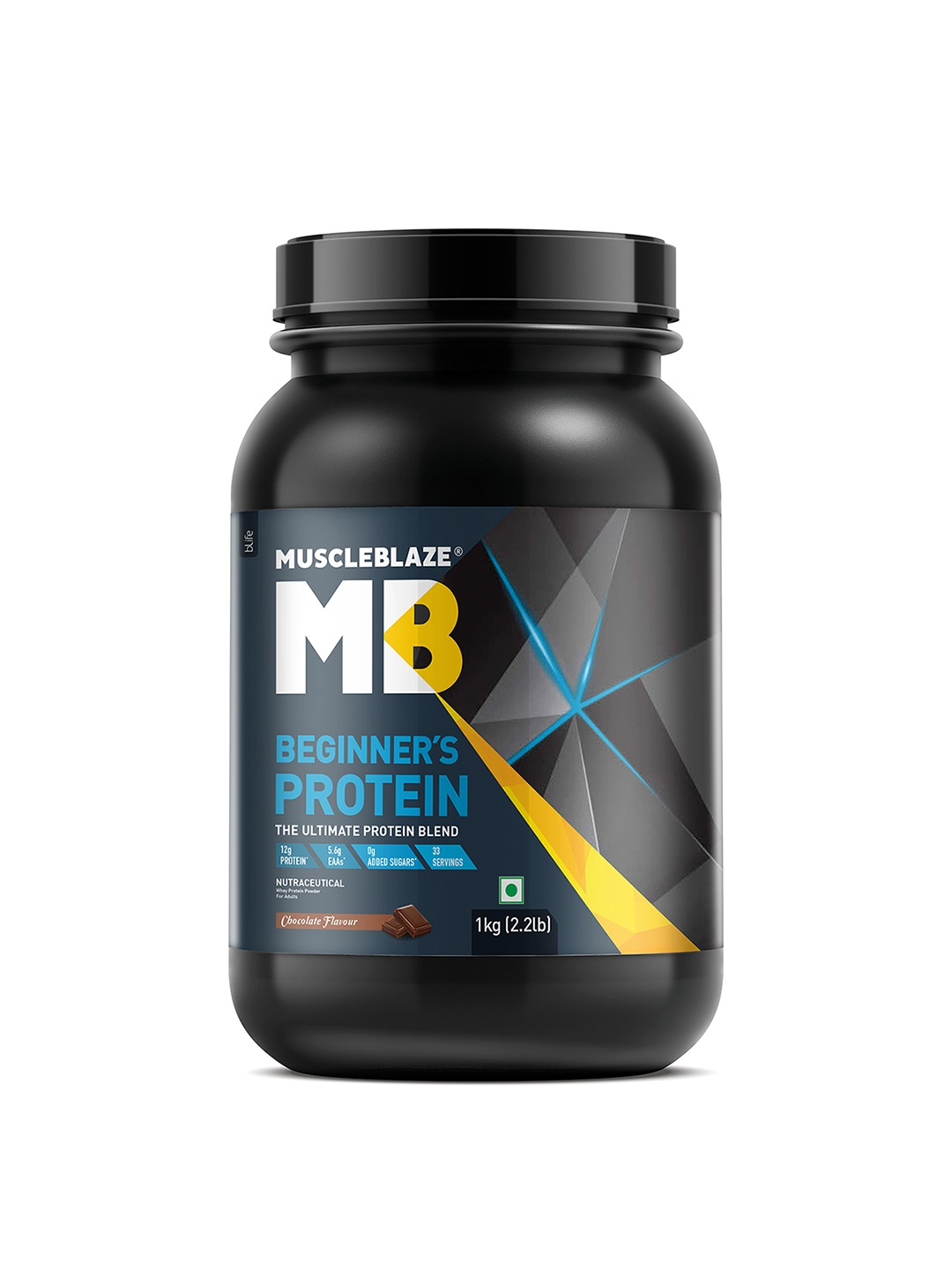

MuscleBlaze No Added Sugar Whey Proteins-1kg, Brown
