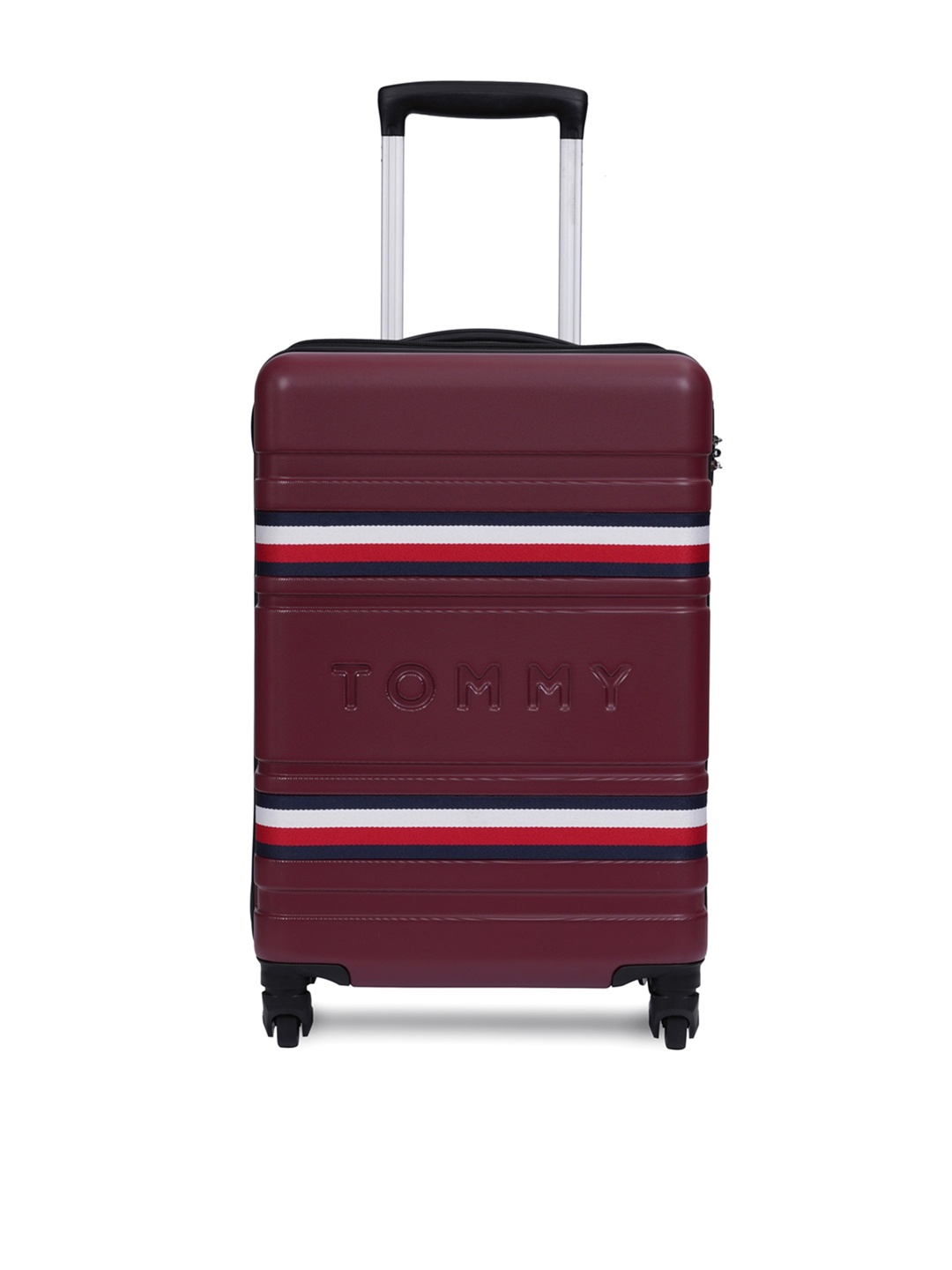 

Tommy Hilfiger Unisex Hard-Sided Cabin Trolley Bag, Red