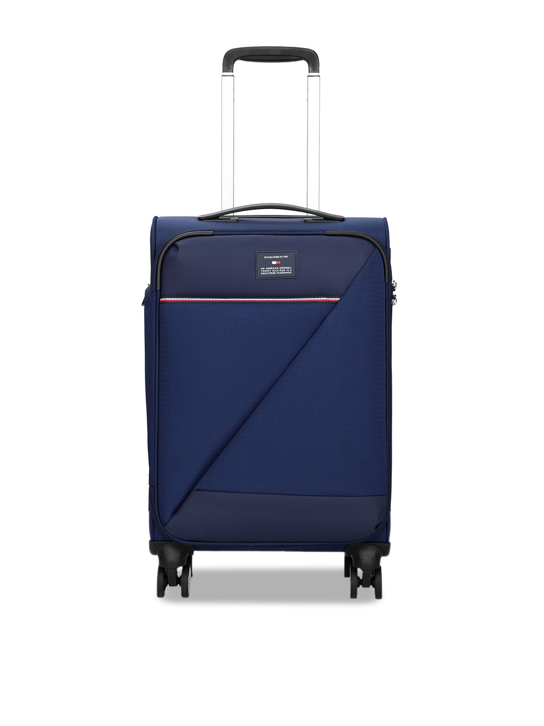 

Tommy Hilfiger Soft-Sided Cabin Trolley Suitcase With 360 Degree Rotation, Blue