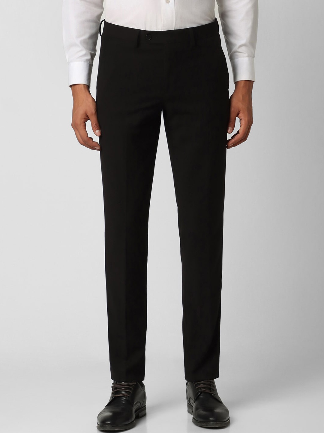 

Van Heusen Men Slim Fit Formal Trousers, Black