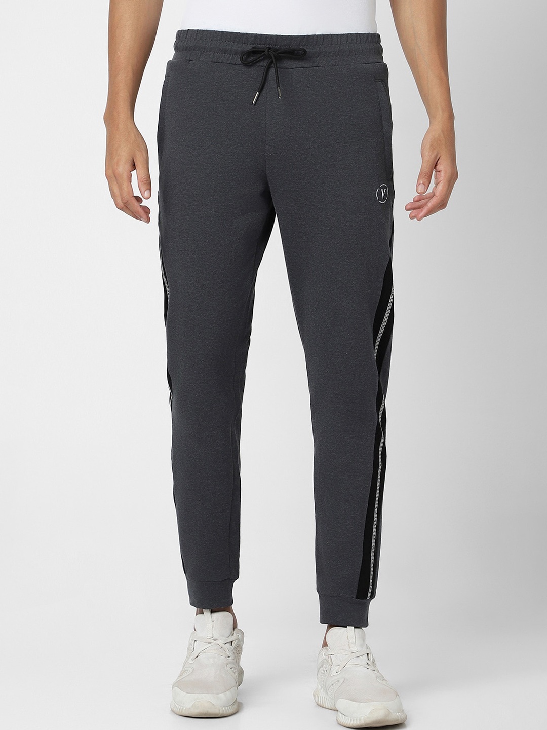 

Van Heusen Men Mid-Rise Slim Fit Joggers, Grey