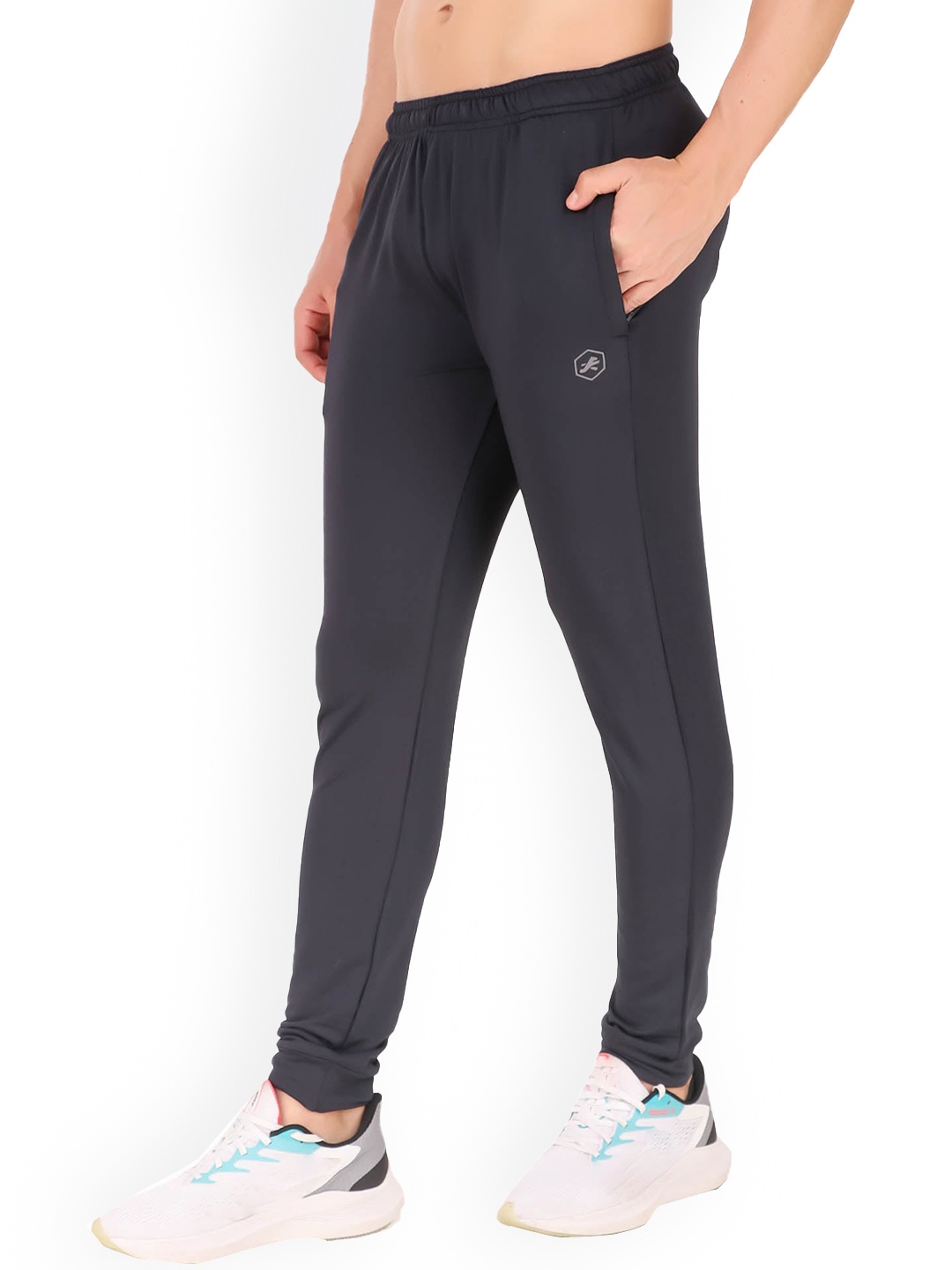 

REDESIGN Men Dry Fit Stretchable Track Pant, Blue