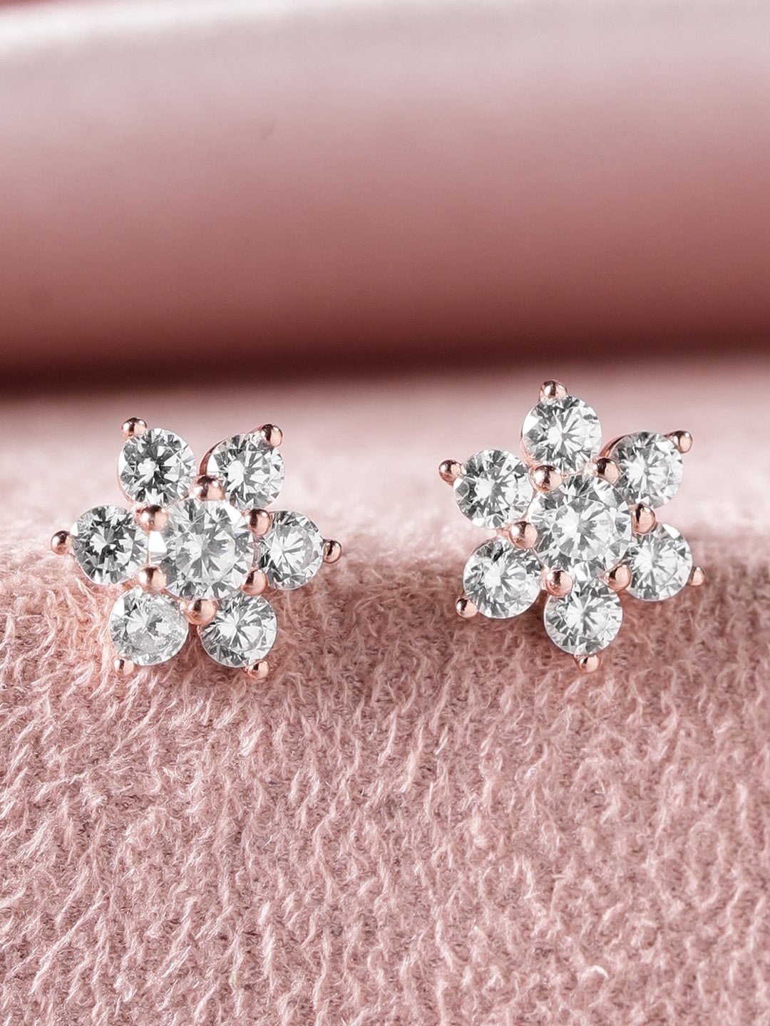 

Rubans Silver Gold Plated Sterling Silver Studs Earrings