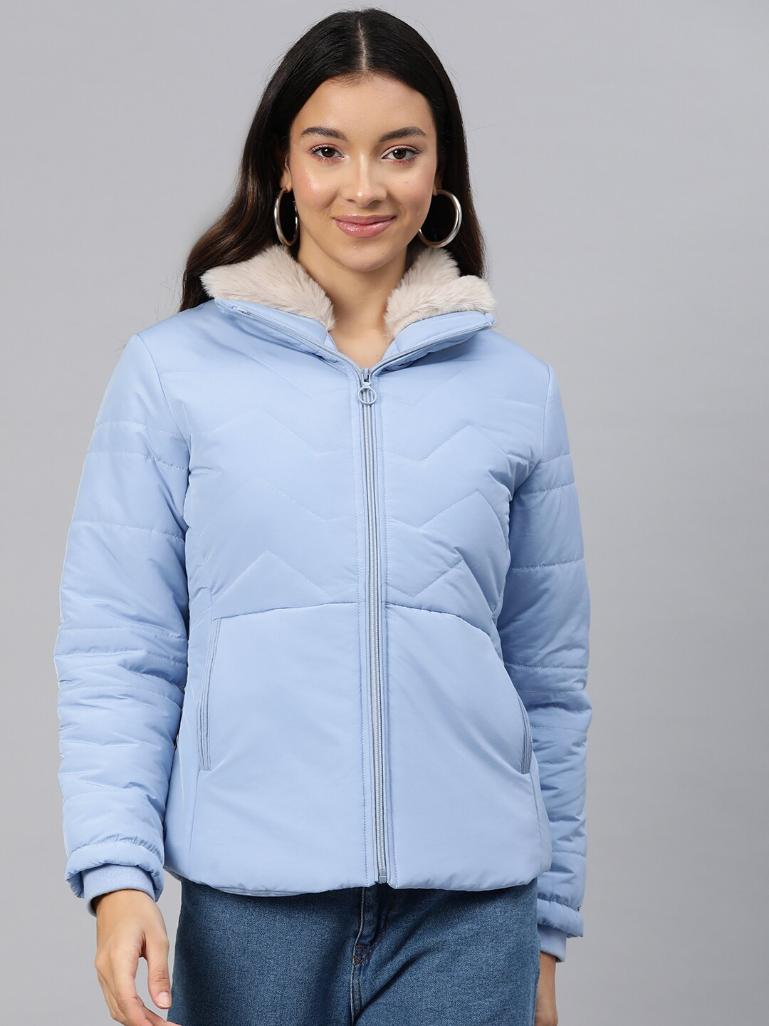 

Foreign Culture By Fort Collins Padded Jacket, Blue