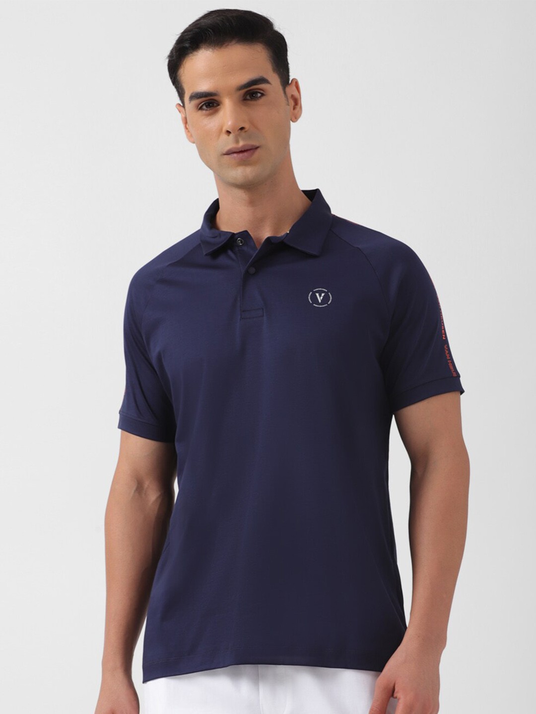 

Van Heusen Polo Collar Pure Cotton T-shirt, Navy blue