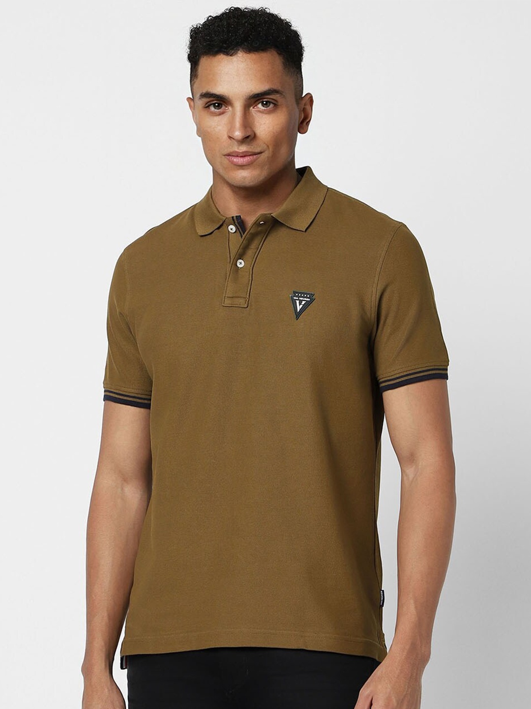 

Van Heusen Sport Polo Collar Pure Cotton T-shirt, Brown