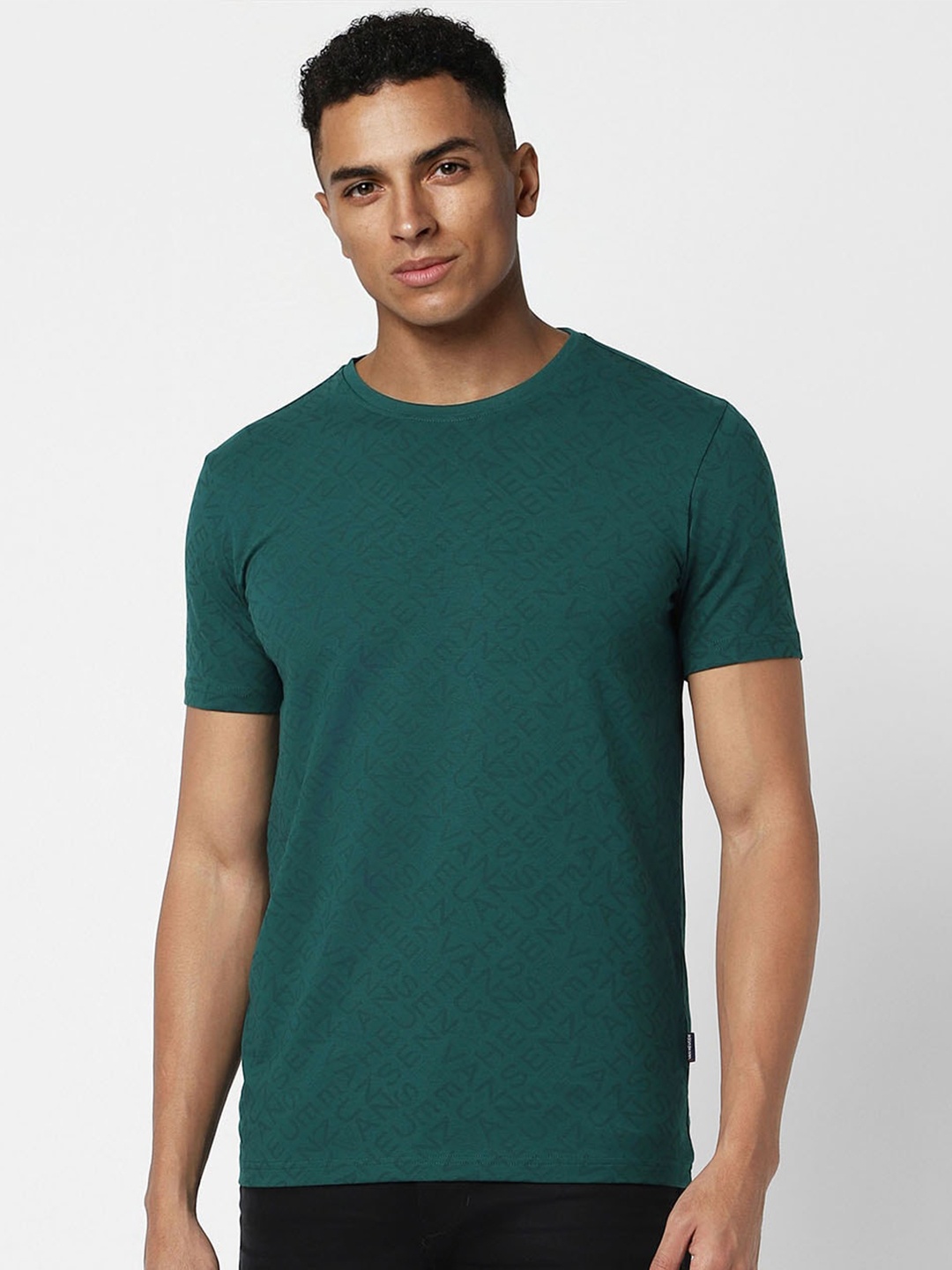 

Van Heusen Sport Round Neck Casual T-shirt, Green
