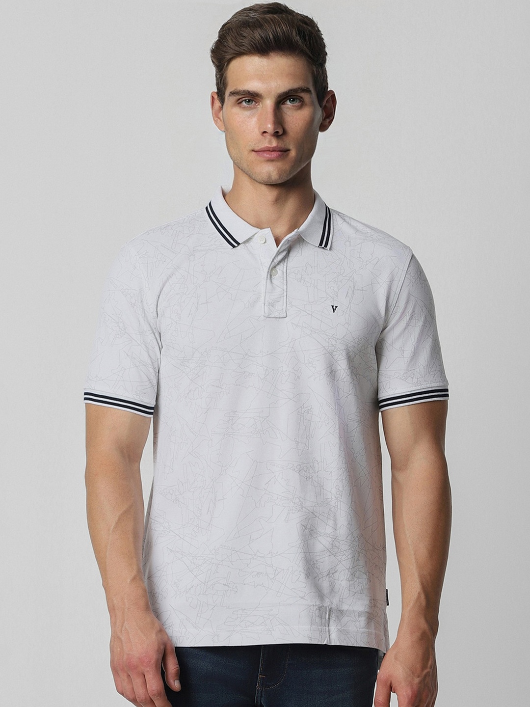 

Van Heusen Sport Short Sleeves Polo Collar Pure Cotton T-shirt, White