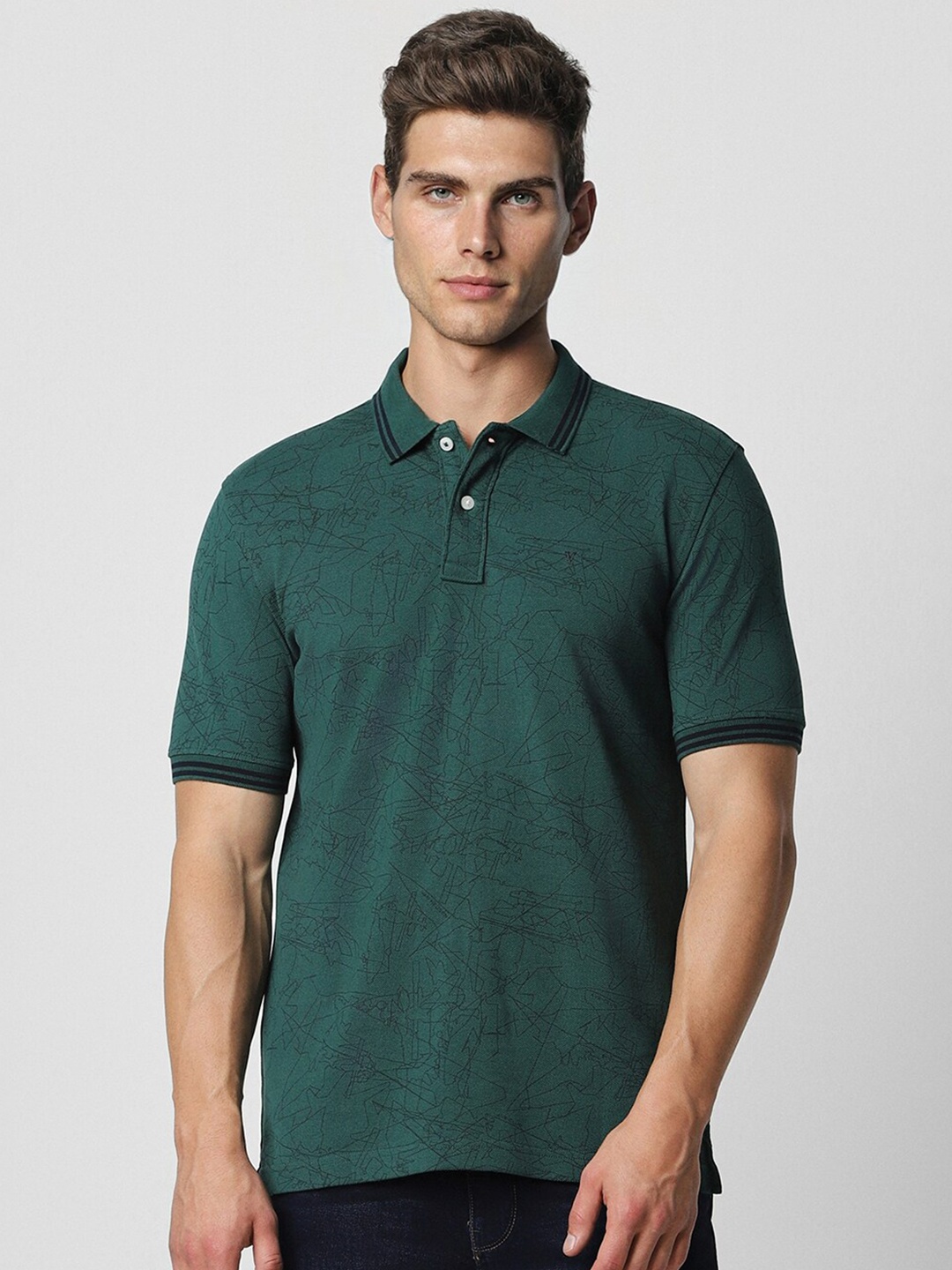 

Van Heusen Sport Polo Collar Pure Cotton T-shirt, Green