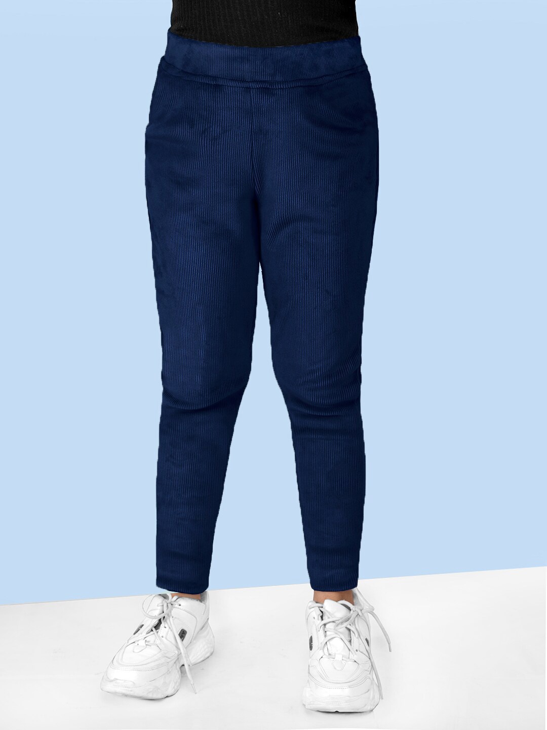 

Naughty Ninos Girls Skinny Fit Cordrouy Jeggings, Navy blue