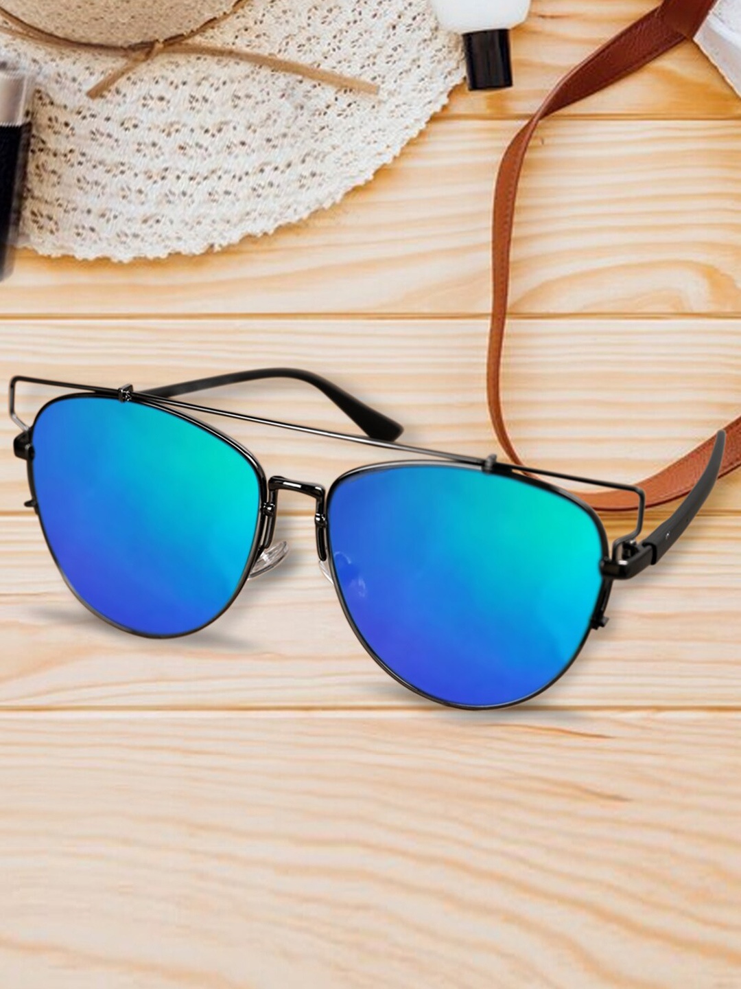 

Mast & Harbour Unisex Sunglasses with UV Protected Lens M&HSG-7702408, Blue