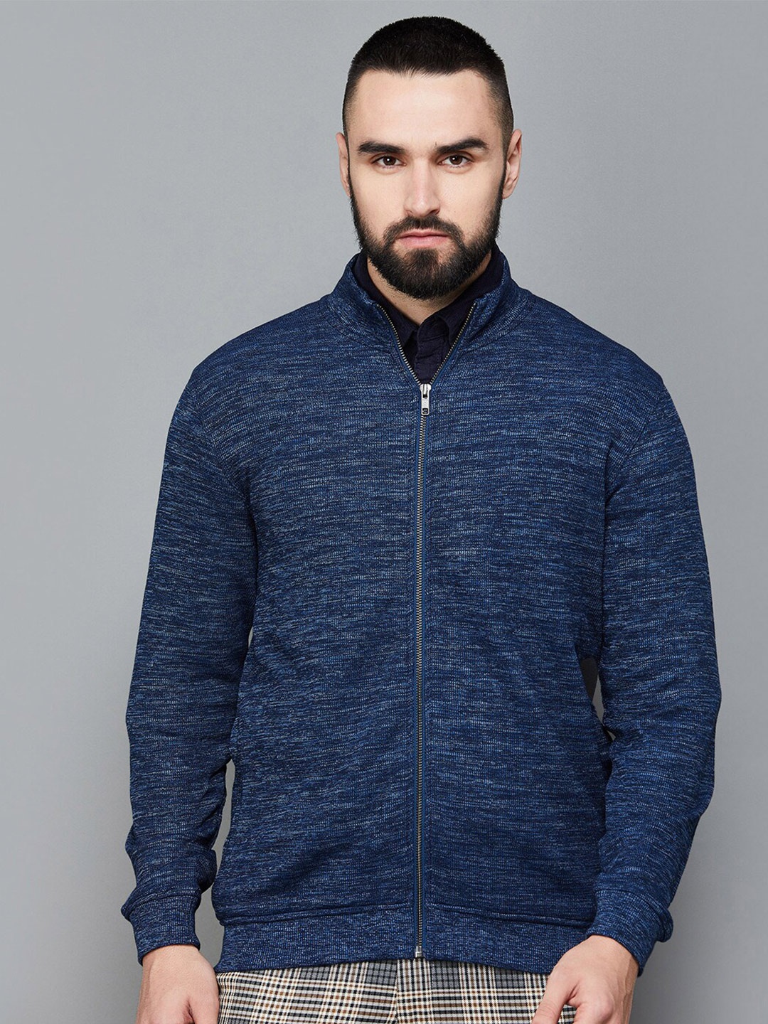 

CODE by Lifestyle Mock Collar Bomber Jacket, Blue