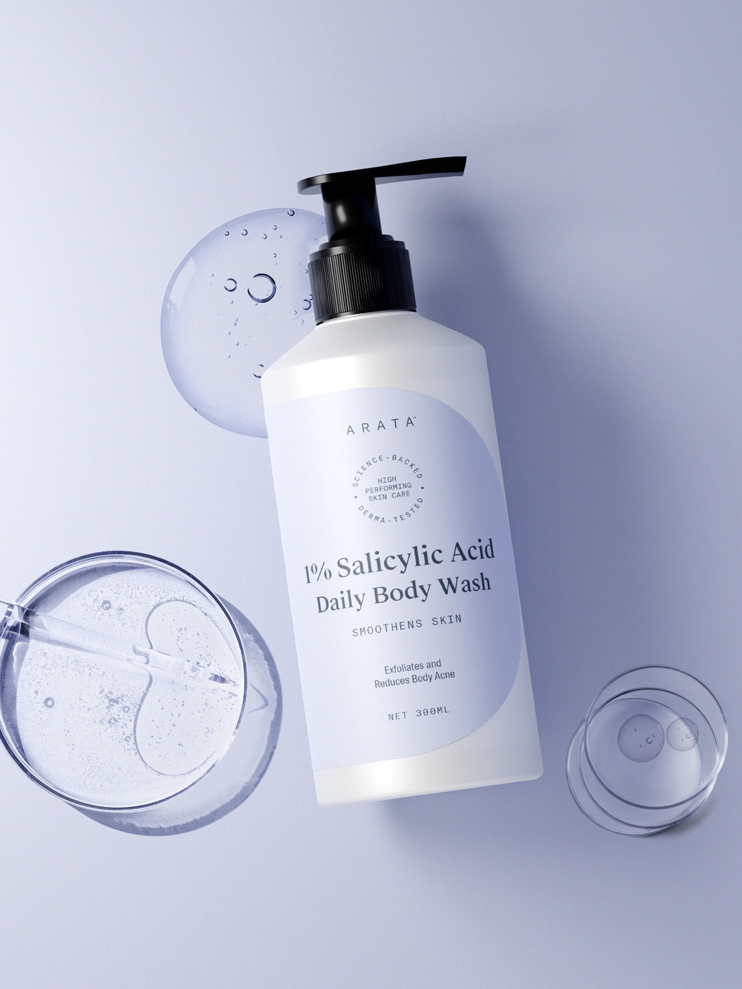 ARATA 1% Salicylic Acid Body Wash Smoothes Skin Exfoliates 