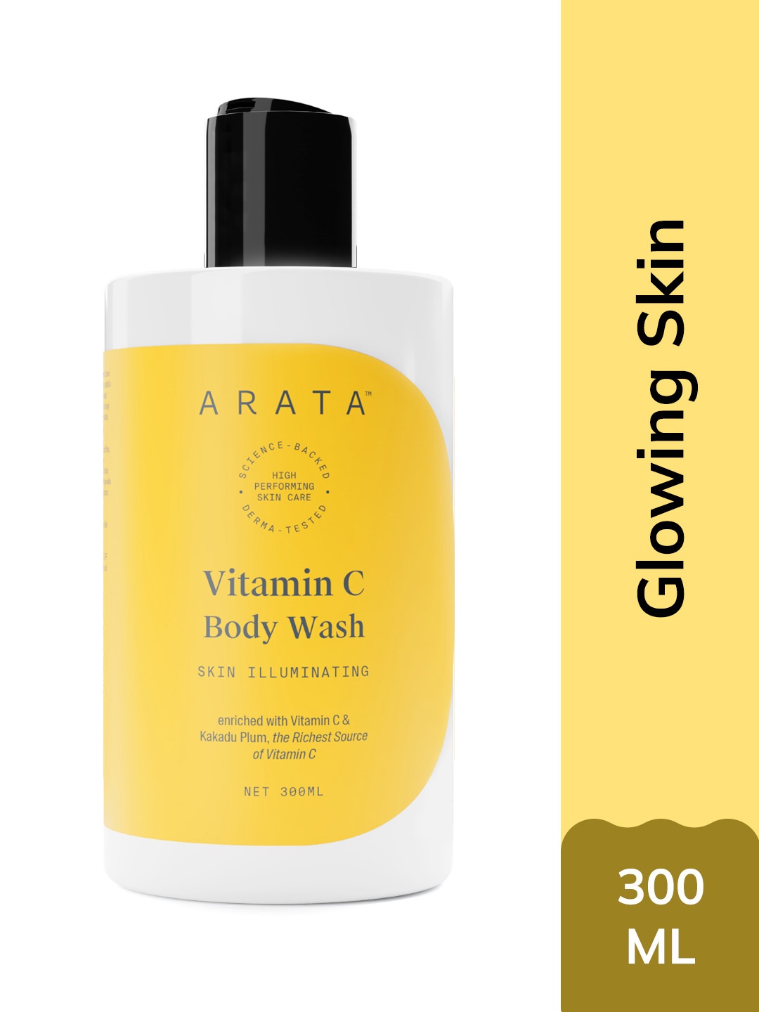 

ARATA Vitamin C Body Wash for illuminating & bright skin - 300ml, Transparent