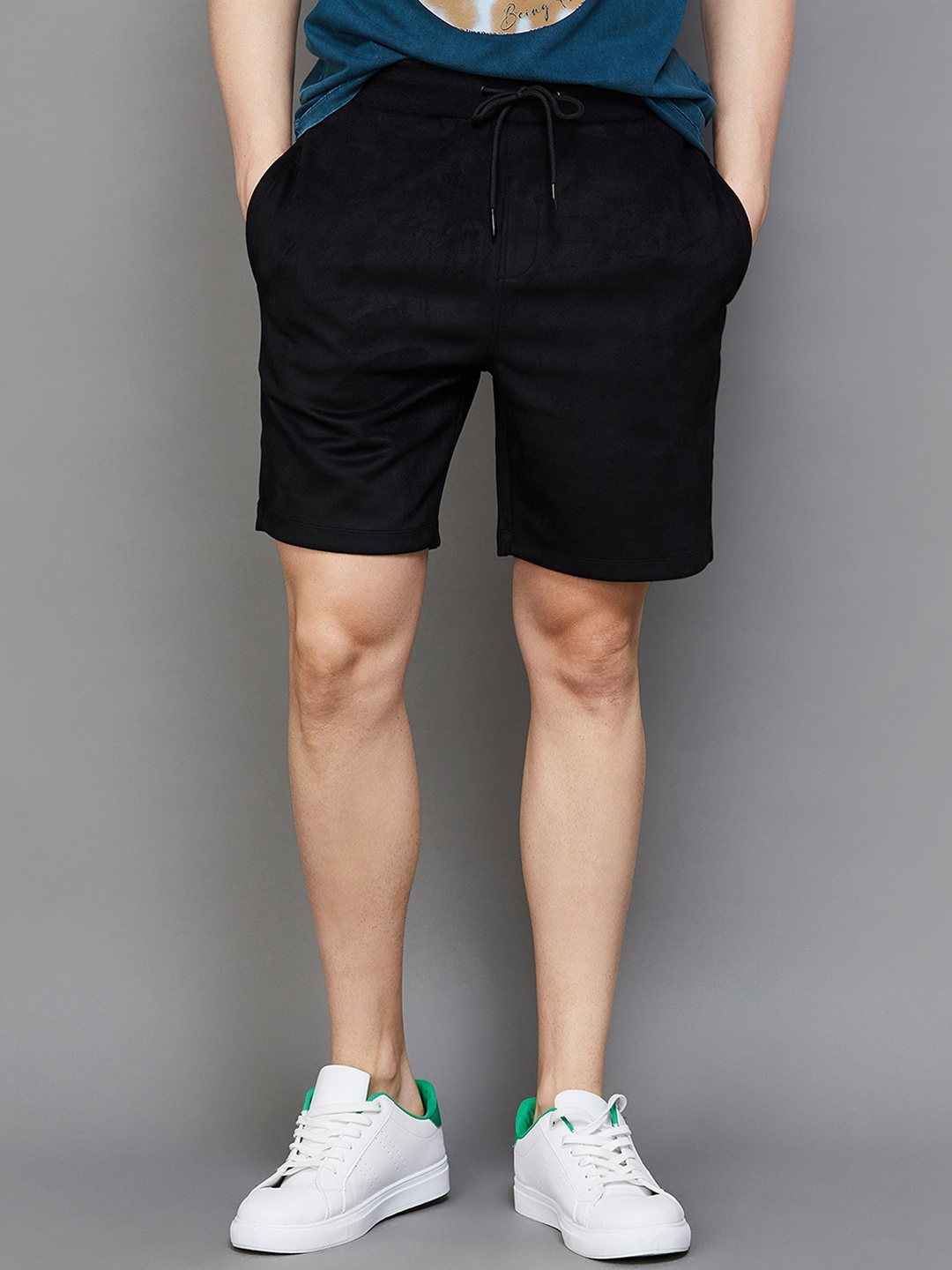 

Bossini Men Black Mid-Rise Regular Shorts