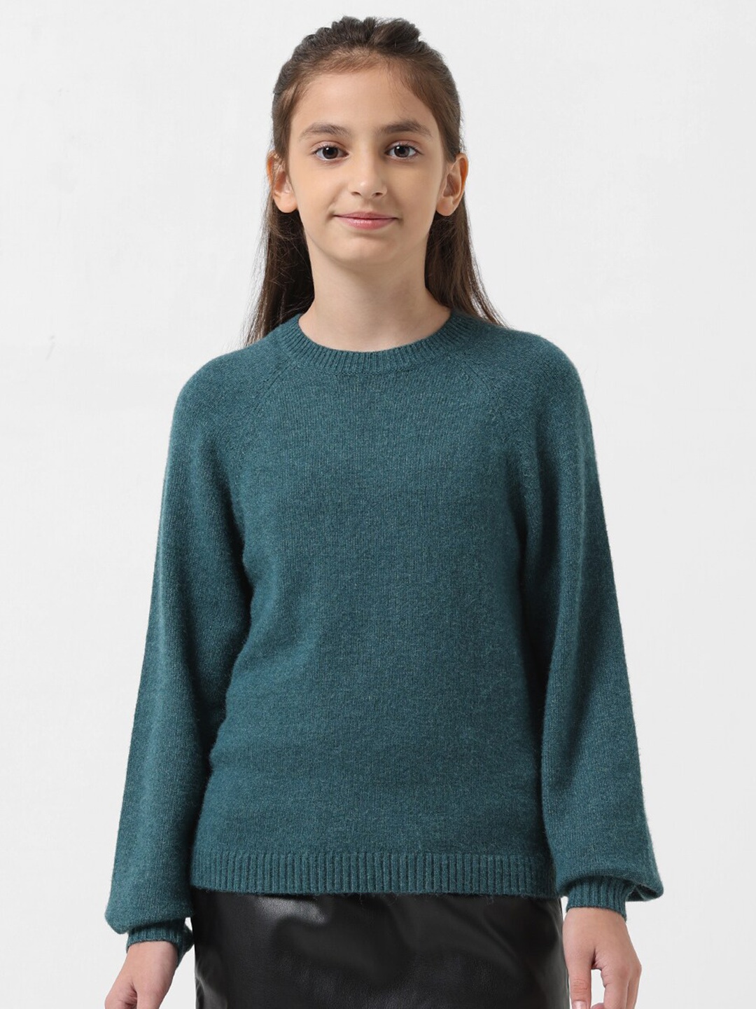 

Vero Moda Girls Round Neck Pullover, Blue
