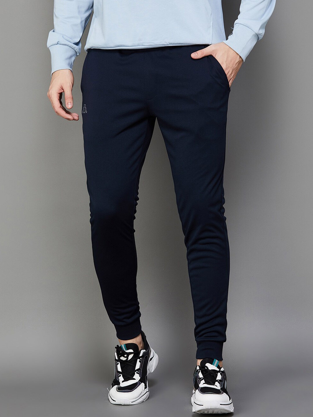 

Kappa Men Mid Rise Joggers, Blue