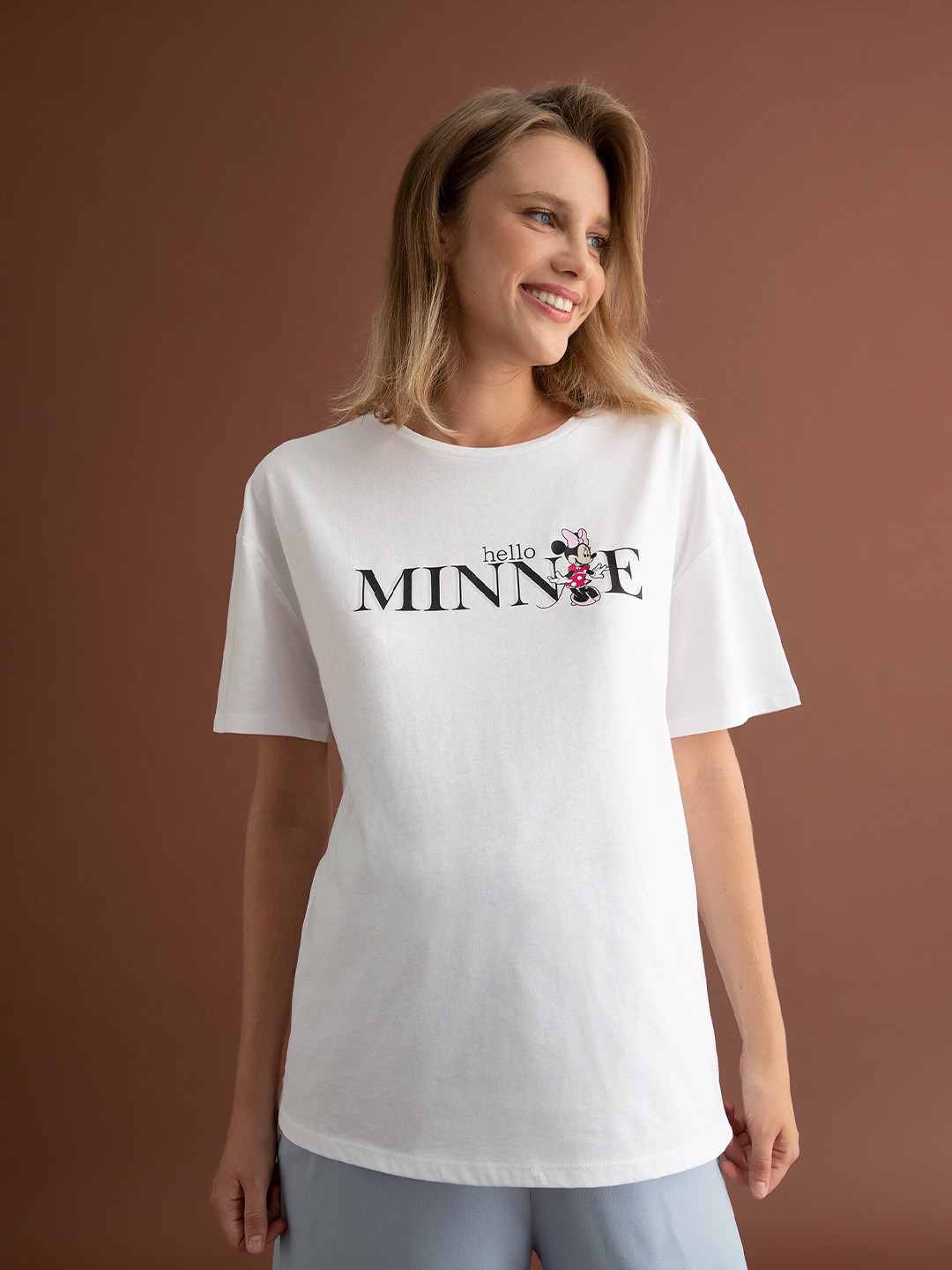 

DeFacto Print Cotton Top, White