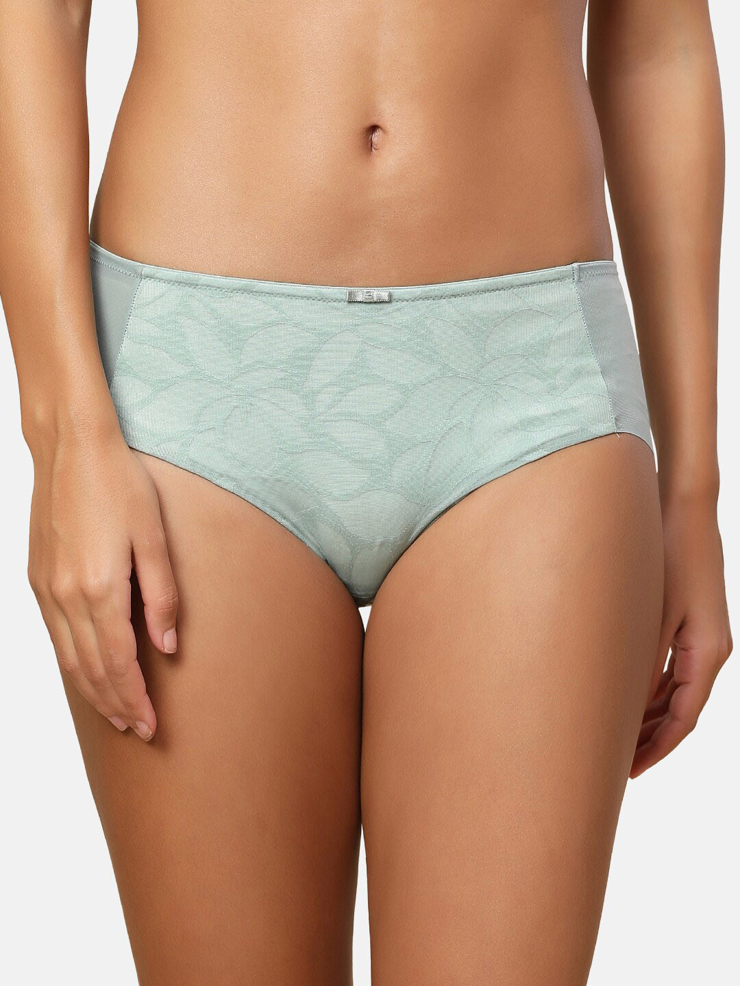 

Triumph Printed Mid-Rise Hipster Briefs, Sea green