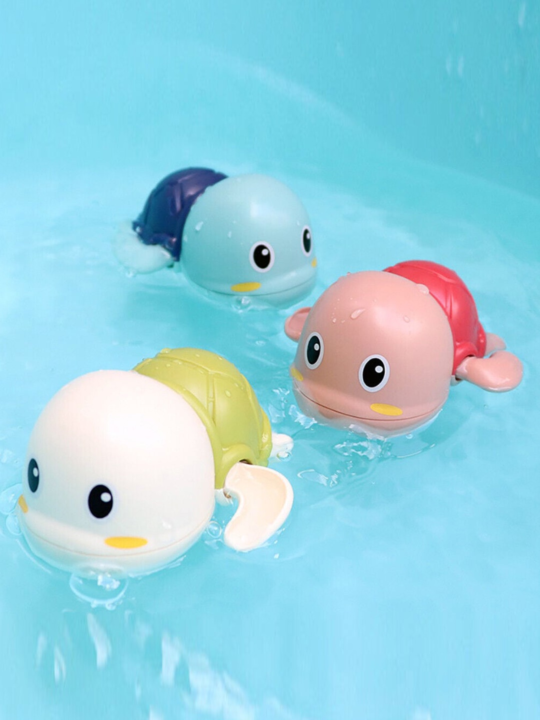 

MUREN Kids Set Of 3 Cute Swimming Turtle, Blue