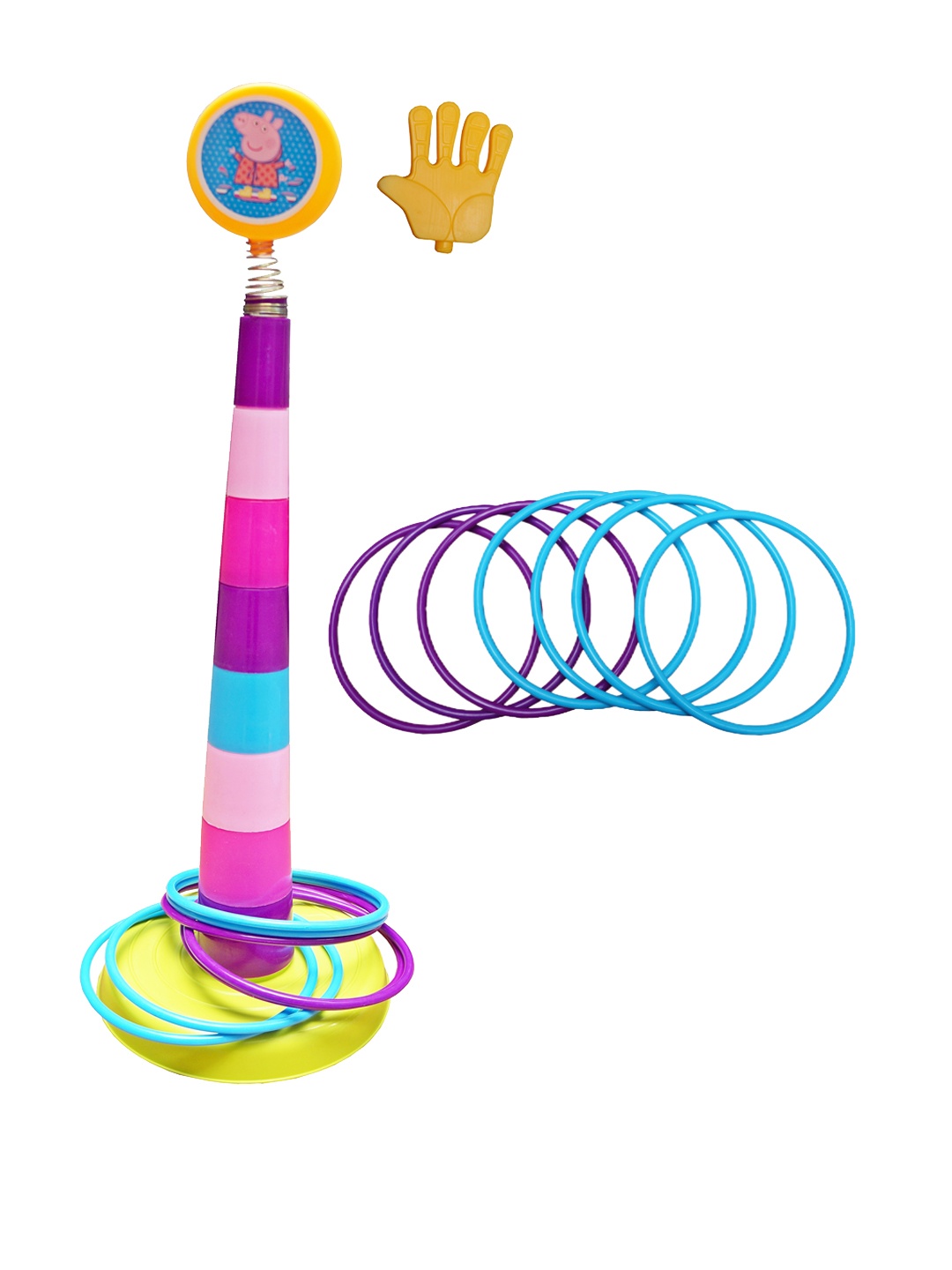 

MUREN 2 in 1 Ring Toss Game, Pink