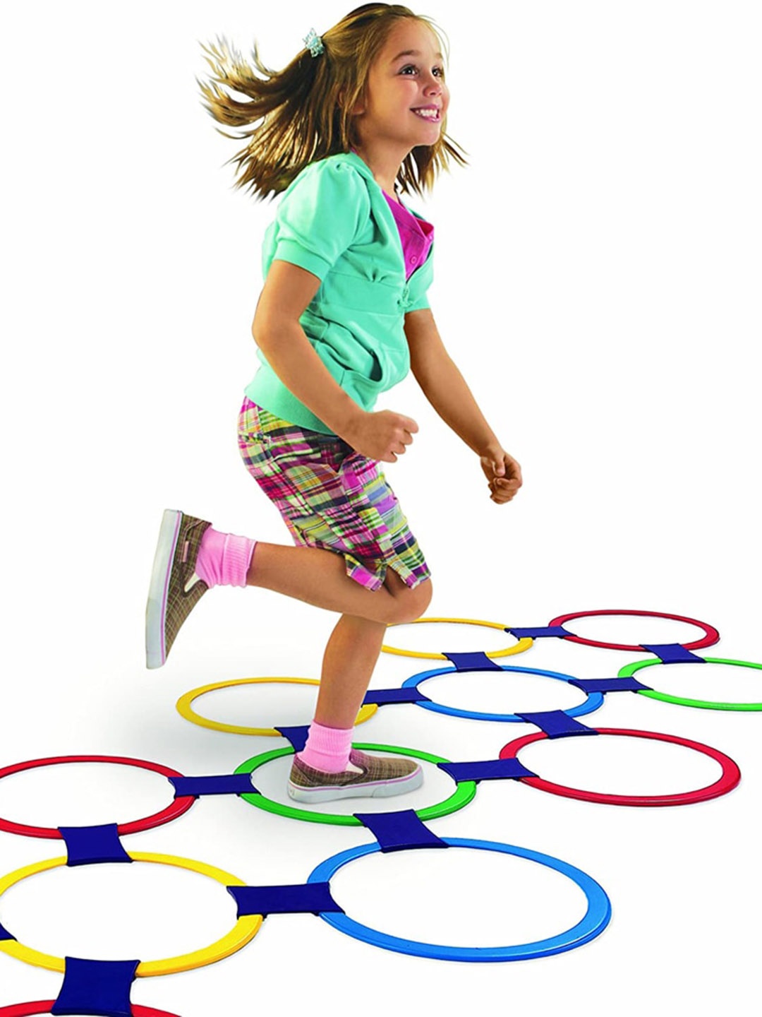 

MUREN Ring Hopscotch Circle Interlocking, Yellow