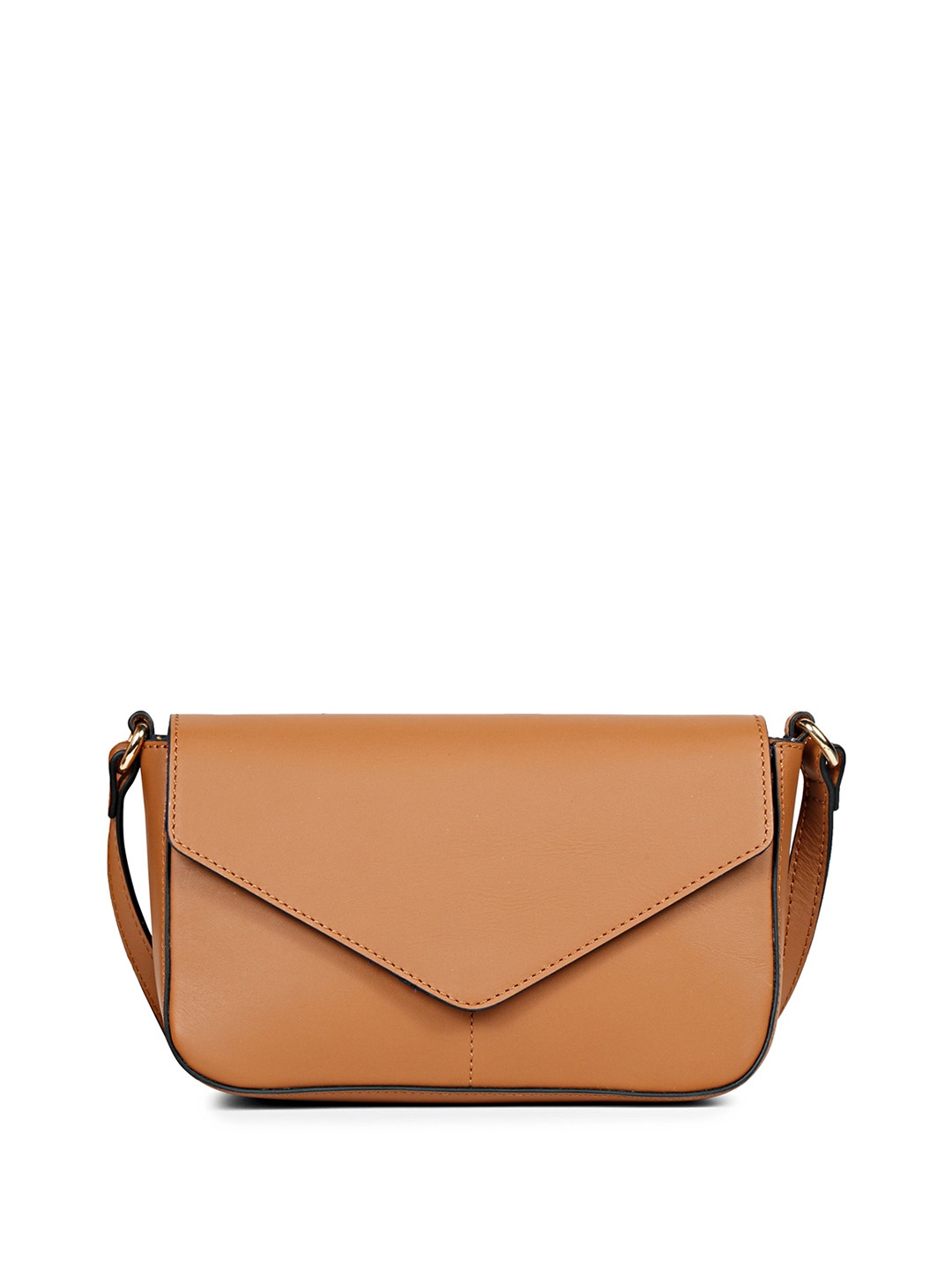 

Favore Leather Structured Sling Bag, Tan