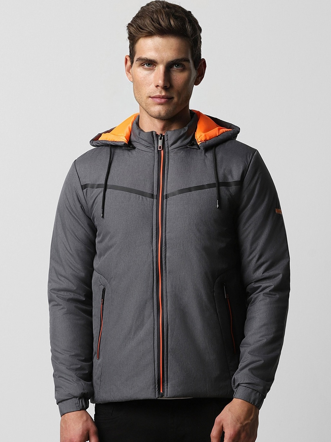 

Van Heusen Flex Hooded Padded Jacket, Grey