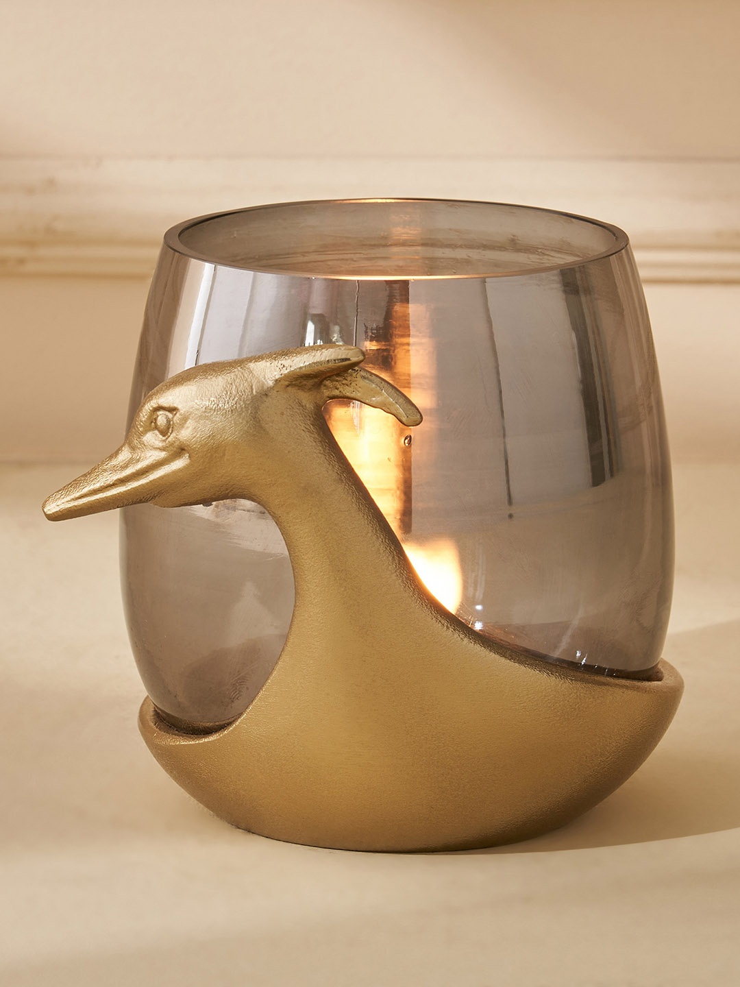 

Home Centre Eternity Vivere Gold Toned Heron Votive Candle Holder