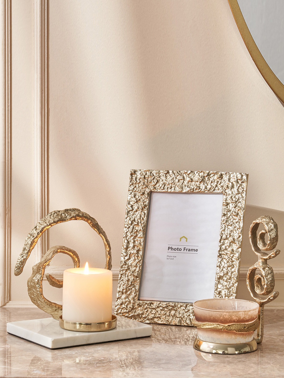 

Home Centre Eternity Vogue Beige T-Light Candle Holder