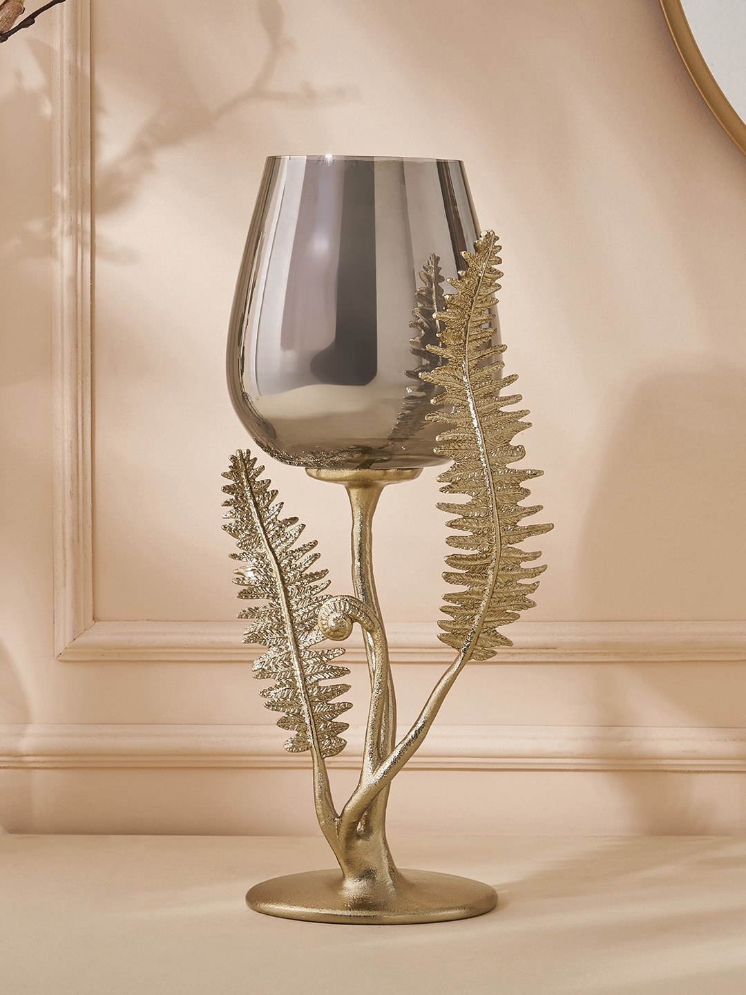 

Home Centre Eternity Vivere Gold Toned Glass Votive Candle Holder