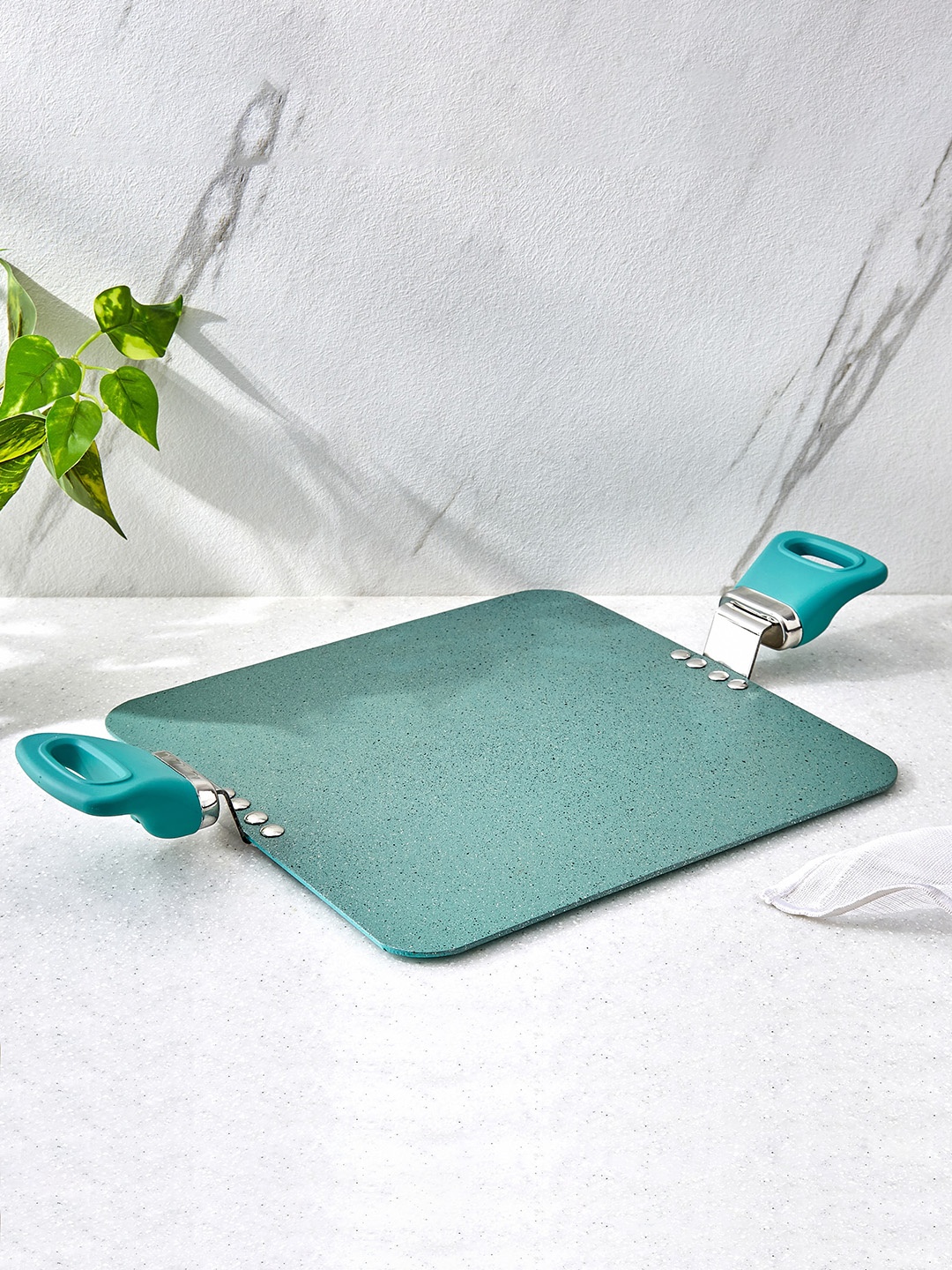 

Home Centre Blair Nevada Teal Green Food Grade Aluminium Patri Tawa