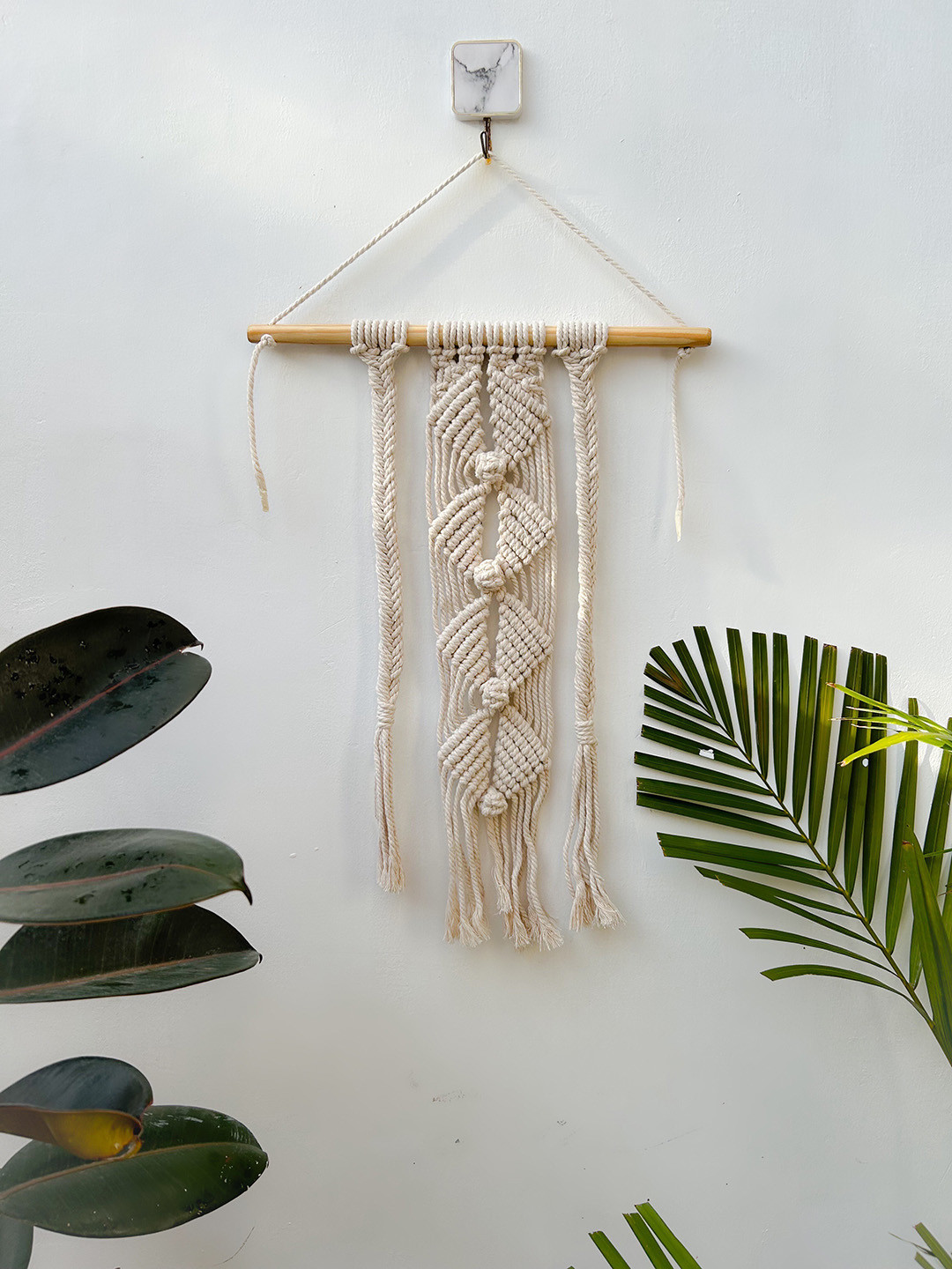 

CG HOMES Off White Wooden Wall Hanging