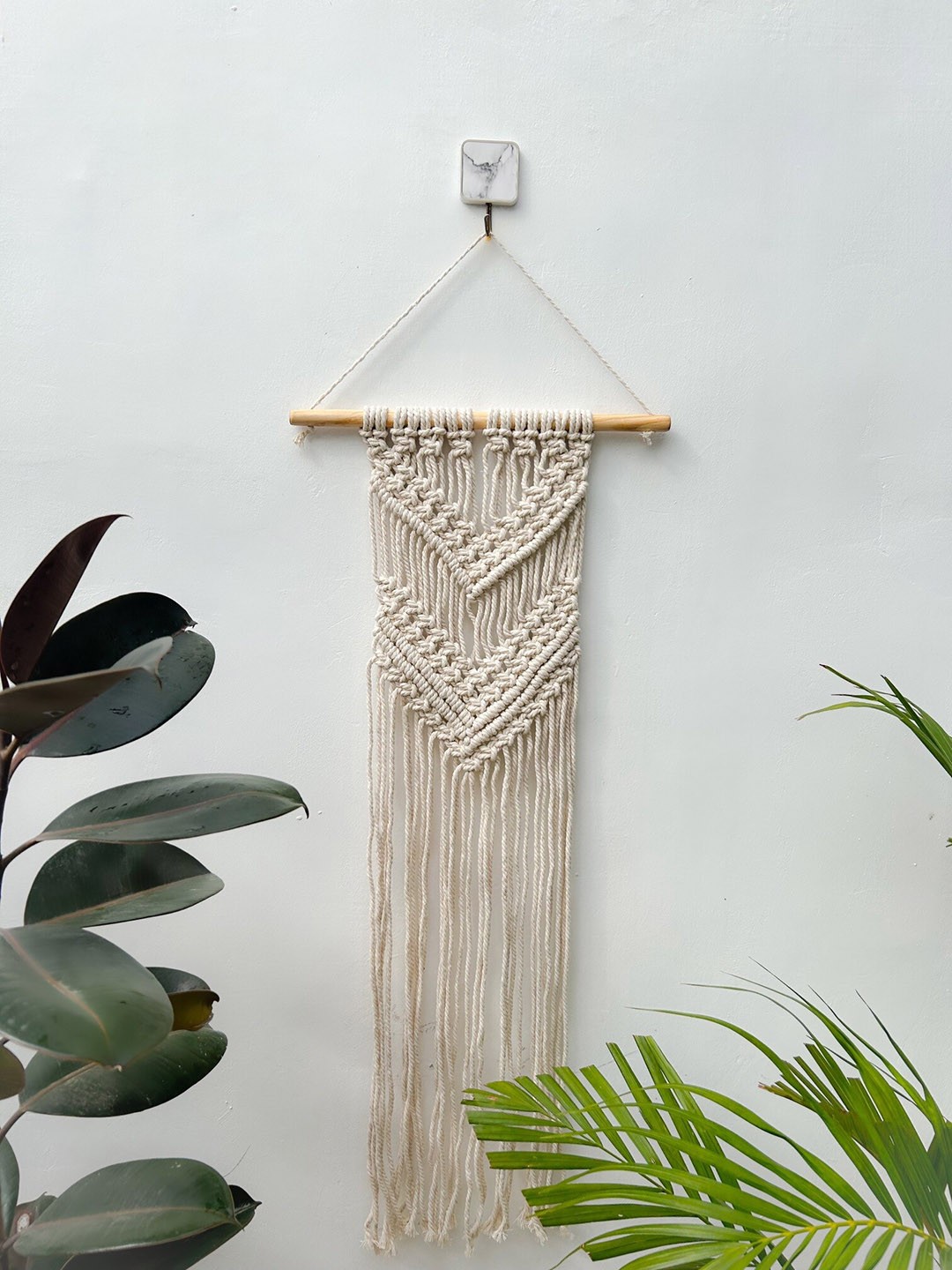 

CG HOMES Off White Wooden Wall Hanging