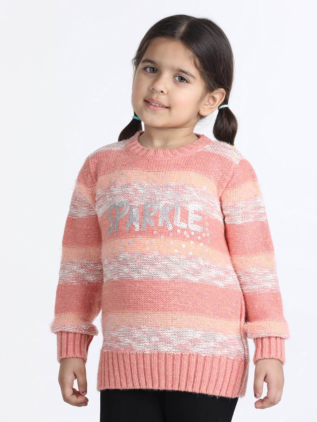 

Wingsfield Girls Embroidered Pullover, Pink