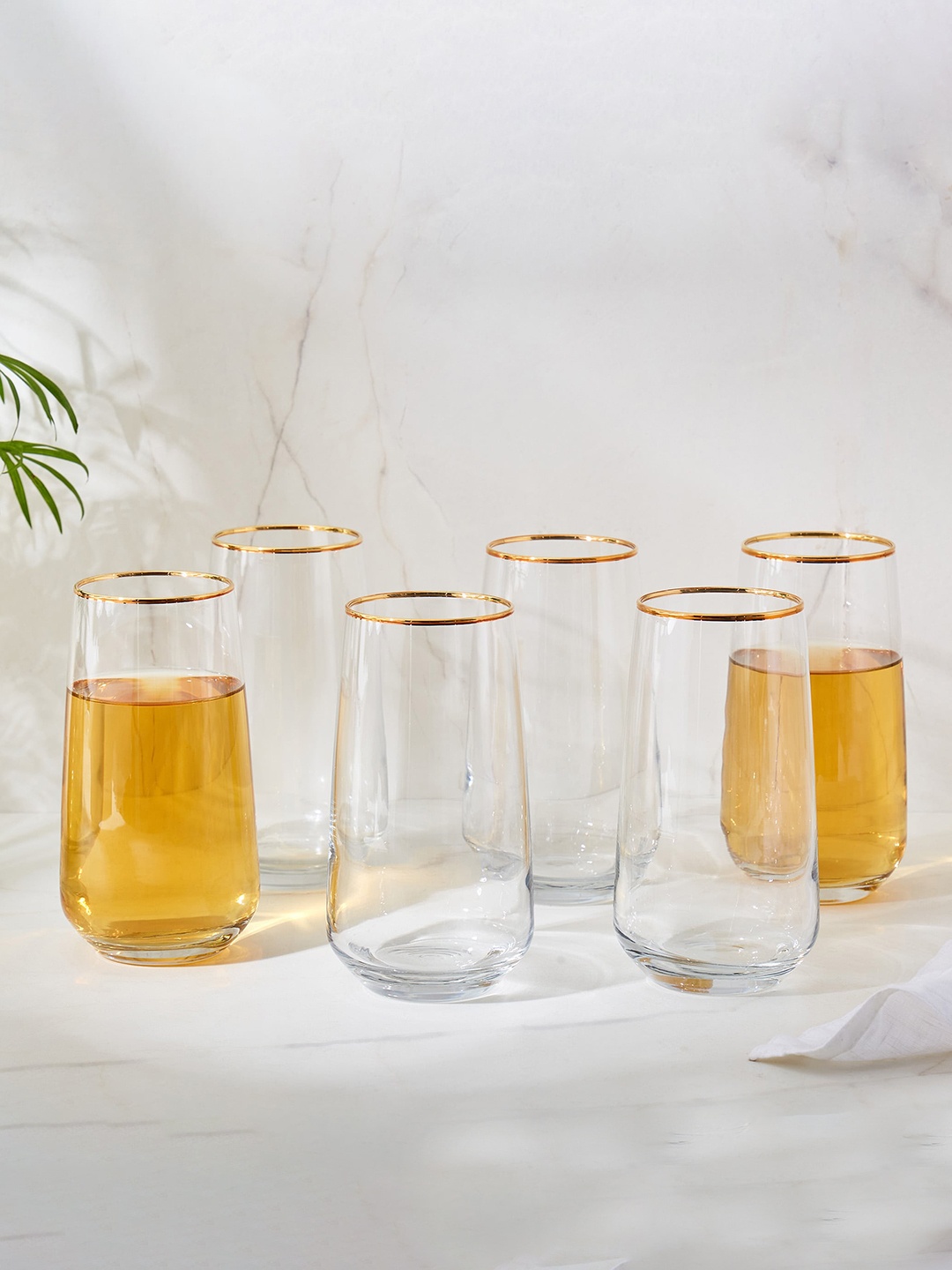 

Home Centre Transparent 6 Pieces Glasses 370ml each