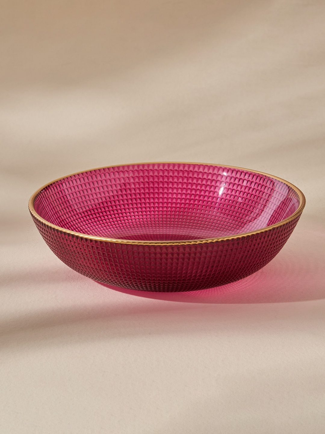 

Home Centre Purple Glass Deep Bowl Serveware