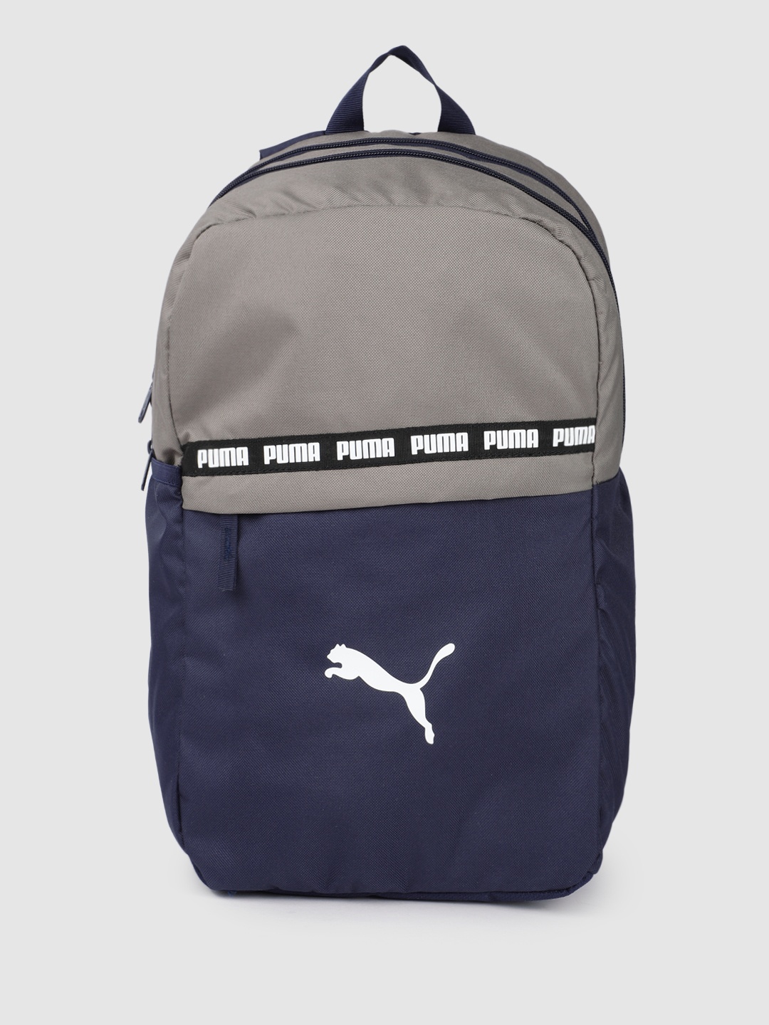 Puma Unisex Colourblocked Backpack, Grey