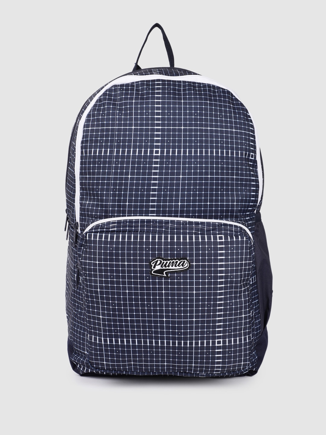 

Puma Unisex Grid Print AOP Laptop Backpack, Navy blue