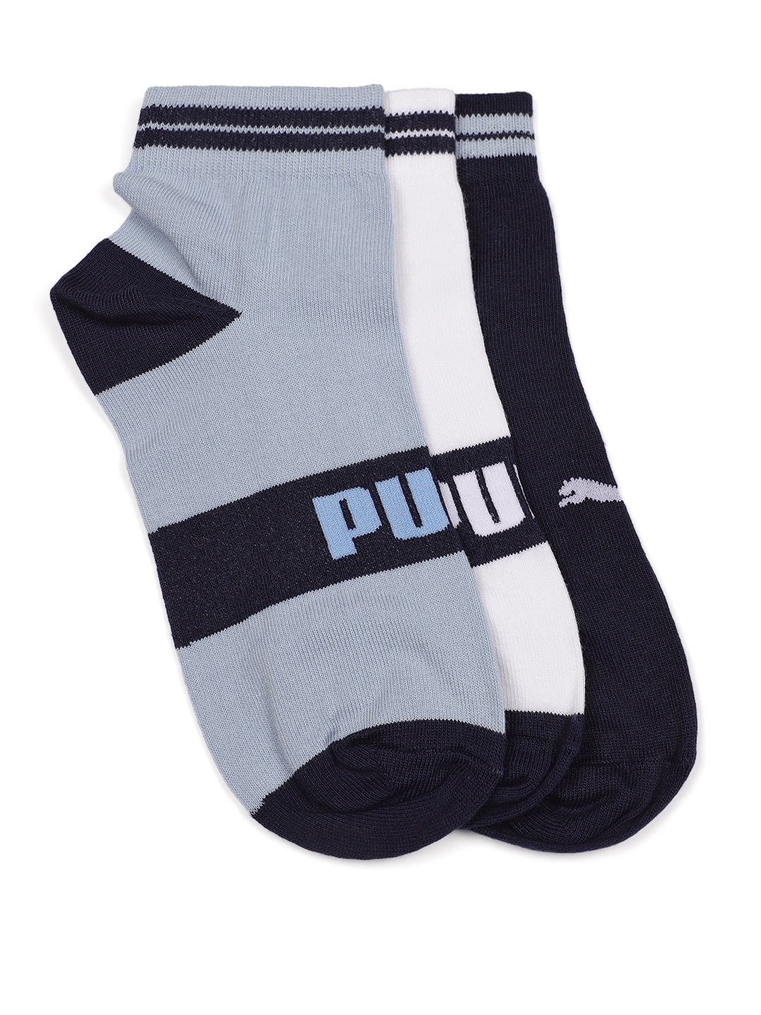 

Puma Unisex Pack of 3 Ankle Length Socks, White