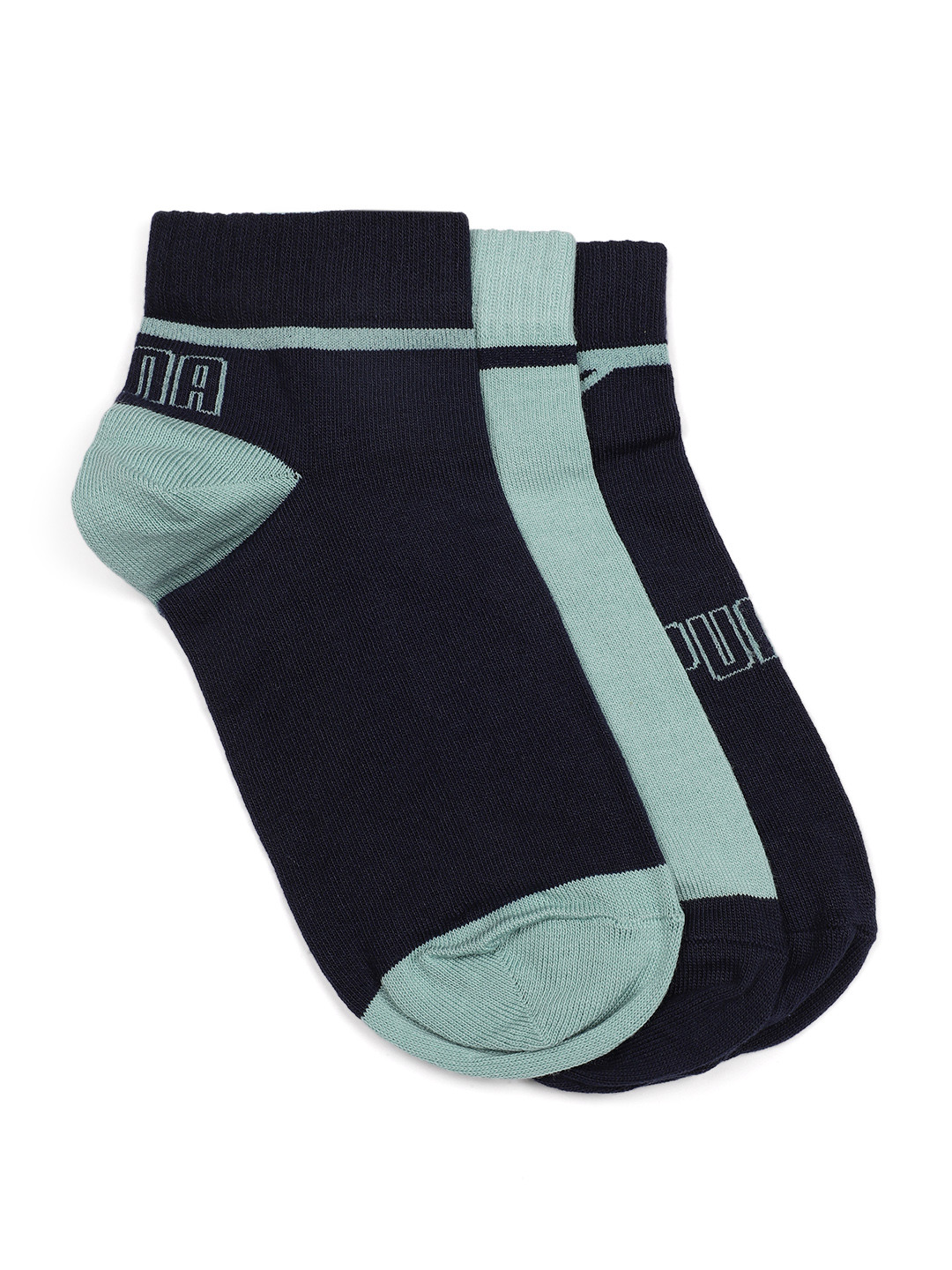 

Puma Unisex Set of 3 Sportstyle Ankle Length Socks, Navy blue